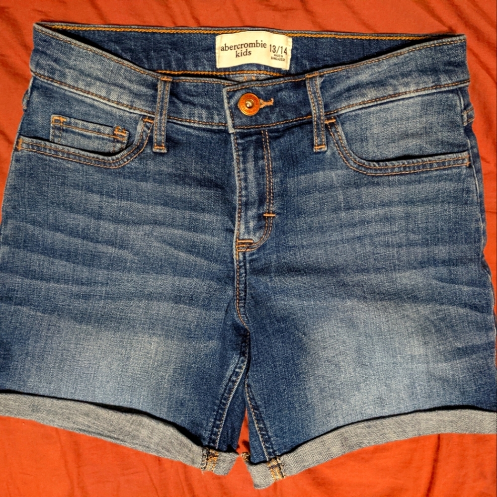 Abercrombie kids girls bermuda jean shorts